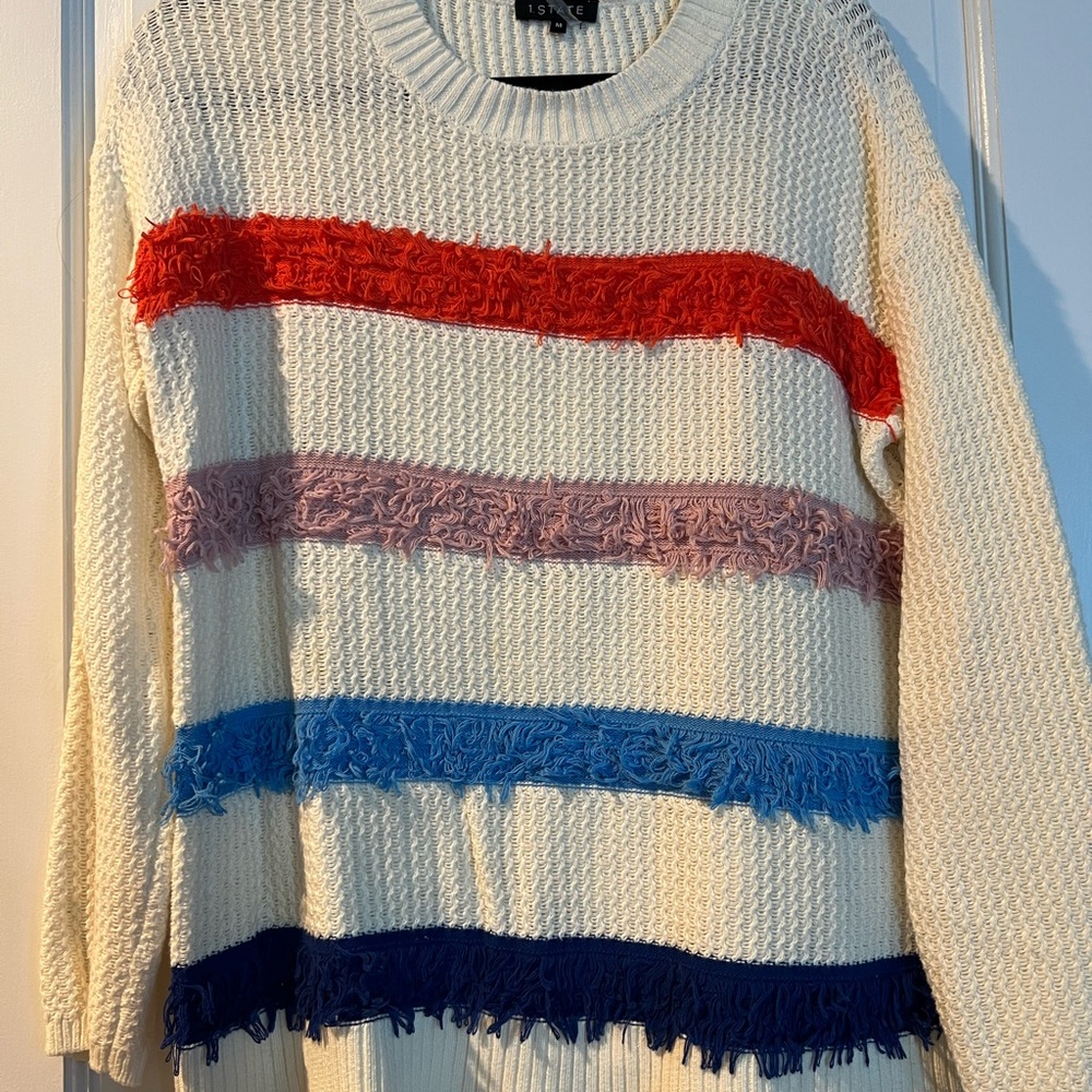 1 state Colorful Striped Sweater